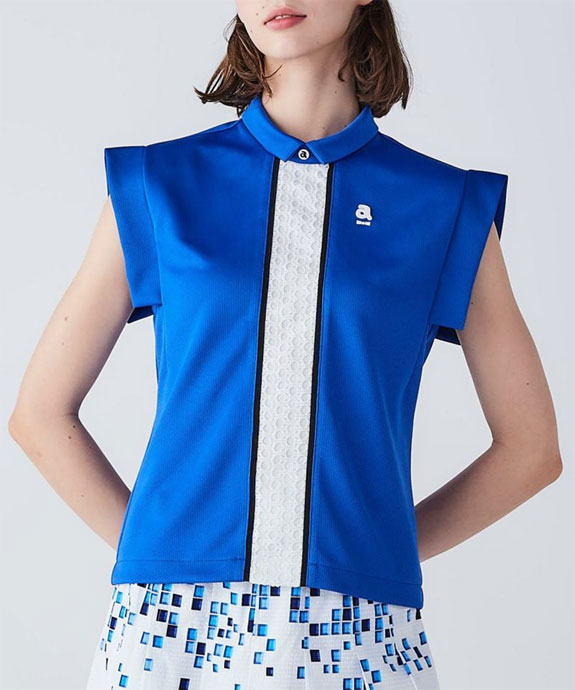 アルチビオのレースラインノースリーブ　プルオーバー　白 アルチビオのレースラインノースリーブ プルオーバー 白