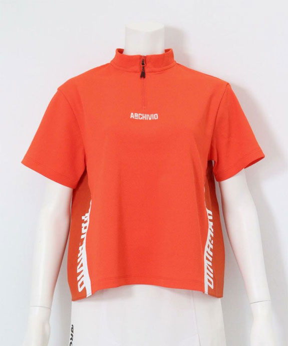 アルチビオ ゴルフウェア 半袖シャツ バックギャザーUV速乾プル