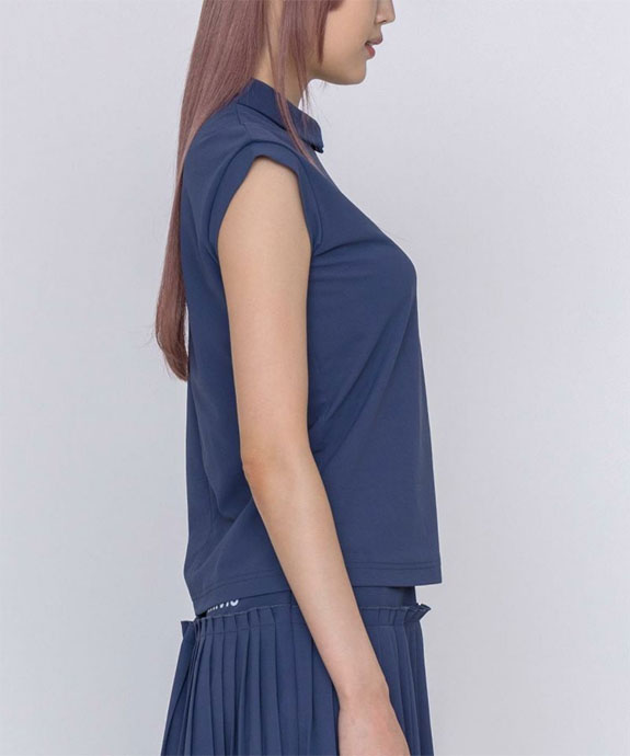 【タグ付き未使用品】アルチビオ　ゴルフウェア　ロゴ入り　半袖プルオーバー アルチビオ（archivio）（レディース）ゴルフウェア 半袖モック