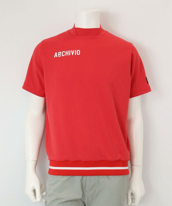 メンズ アルチビオ ゴルフウェア 半袖シャツ 裾リブUVプルオーバー