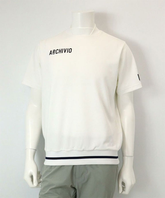 メンズ アルチビオ ゴルフウェア 半袖シャツ 裾リブUVプルオーバー