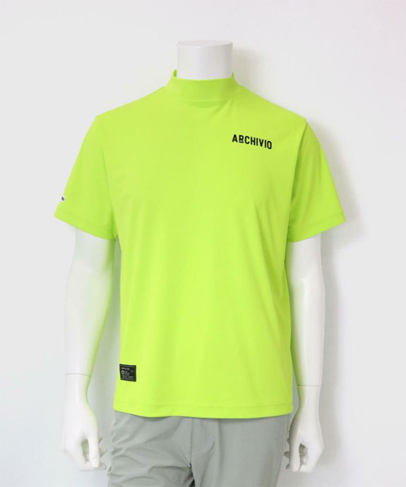 メンズ アルチビオ ゴルフウェア 半袖シャツ UVカット遮熱ハイネック