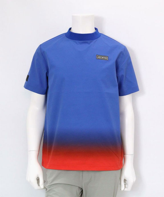 メンズ アルチビオ ゴルフウェア 半袖シャツ グラデーションプル