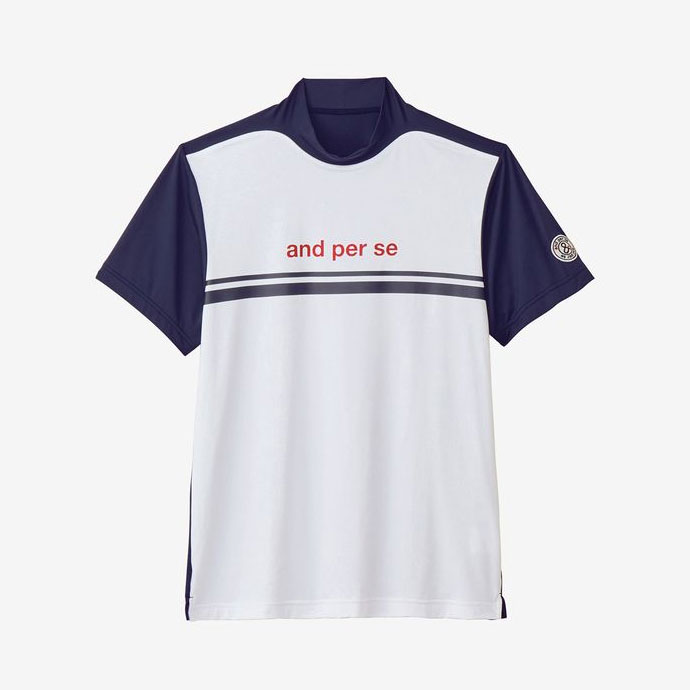 メンズ アンパスィ ゴルフウェア 半袖シャツ ショットスムーザー