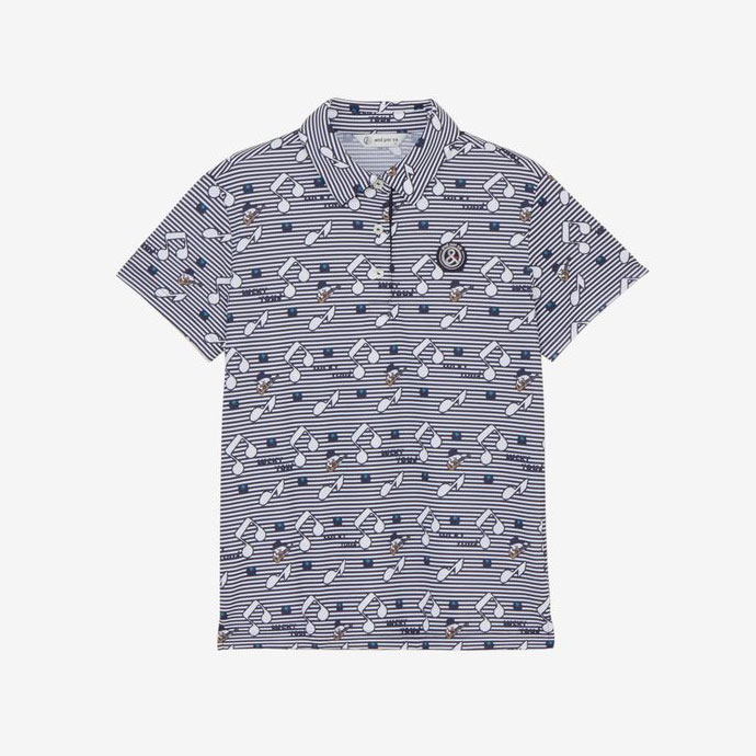 アンパスィ ゴルフウェア 半袖Tシャツ LL レディース レディース アンパスィ COOL is COOL プリンテッドエアリードット半袖