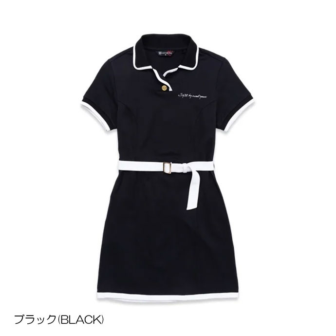 レディース SY32 ゴルフウェア ワンピース CARVICO RENER WAVE POLO
