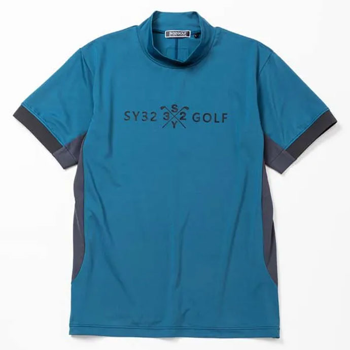 メンズ SY32 ゴルフウェア 半袖シャツ G-002 HIGH STRETCH MOCK SYG