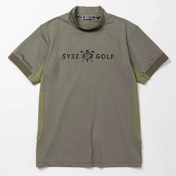 メンズ SY32 ゴルフウェア 半袖シャツ G-002 HIGH STRETCH MOCK SYG
