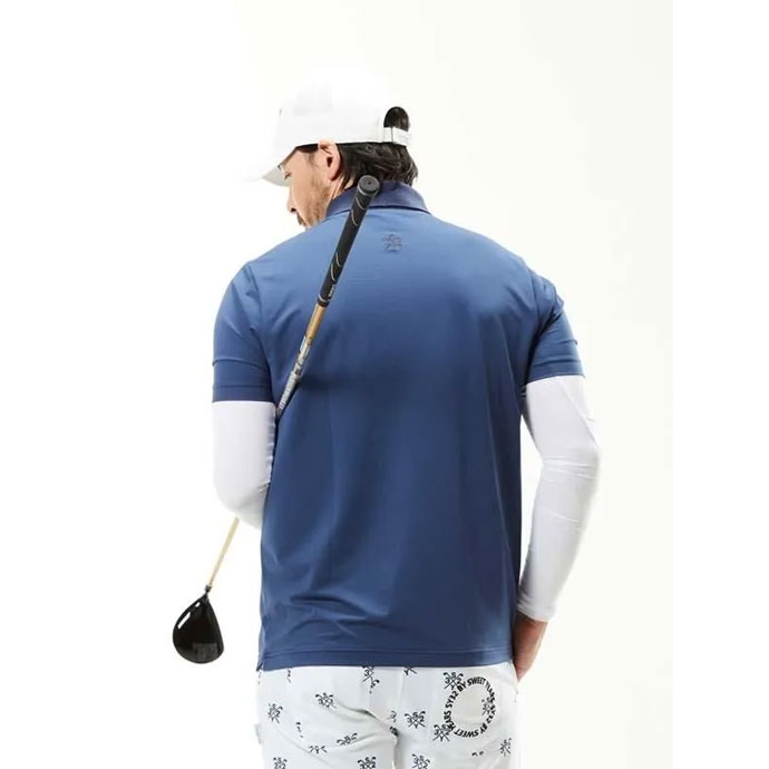 メンズ SY32 ゴルフウェア 半袖シャツ PIQUE SHADOW PK P/O SHIRTS SYG