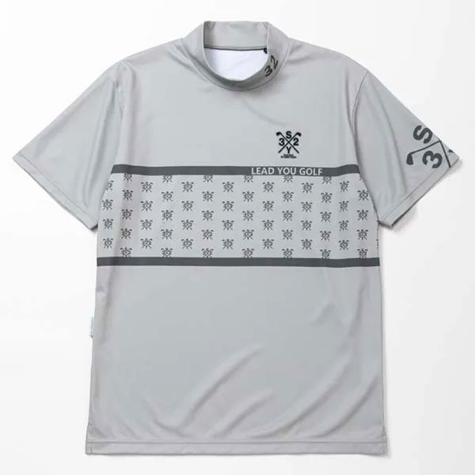 メンズ SY32 ゴルフウェア 半袖シャツ GRAPHIC CROSS LOGO MOCK SYG