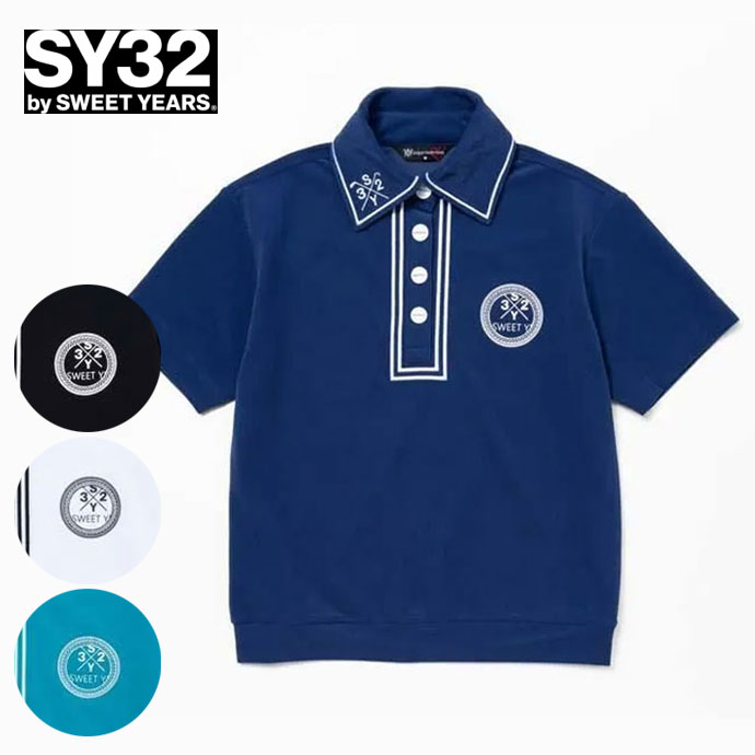 レディース SY32 ゴルフウェア 半袖シャツ CARVICO PANTELLERI POLO