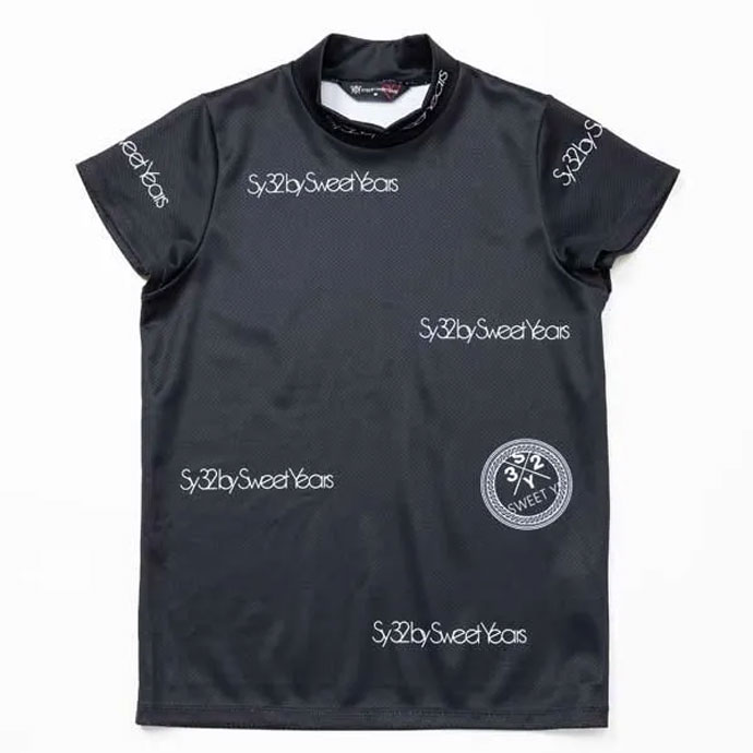 レディース SY32 ゴルフウェア 半袖シャツ FAST DRYING LOGO MOCK SYG