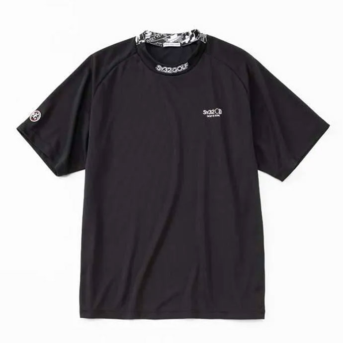 メンズゴルフシャツ メンズ SY32 GRAPHIC POINT MOCK 26S135 男性用 春 夏 26SS | つるや