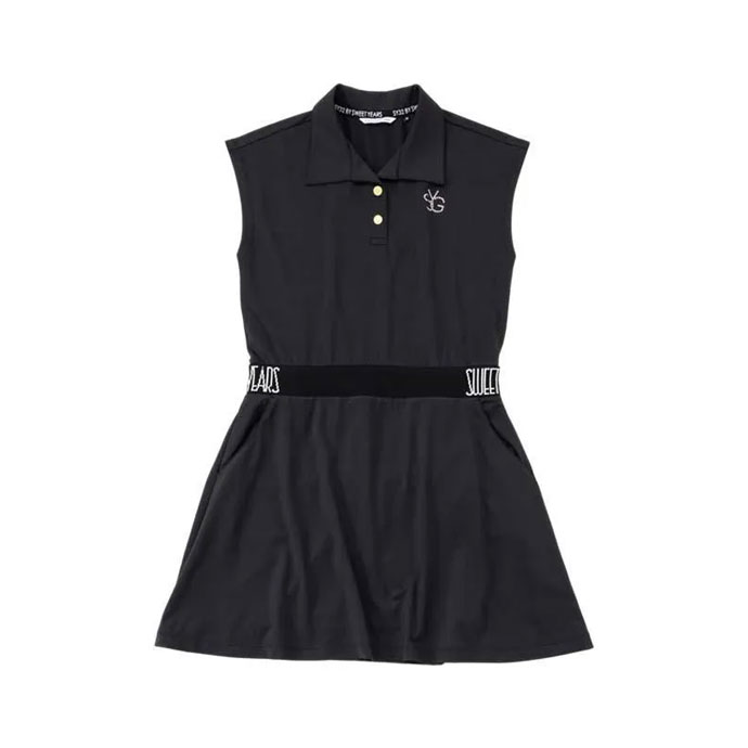 ゴルフウェア レディース 女性用 上着黒S、L レディース SY32 WAIST LOGO ONE PIECE 26S810 女性用 春 夏 26SS