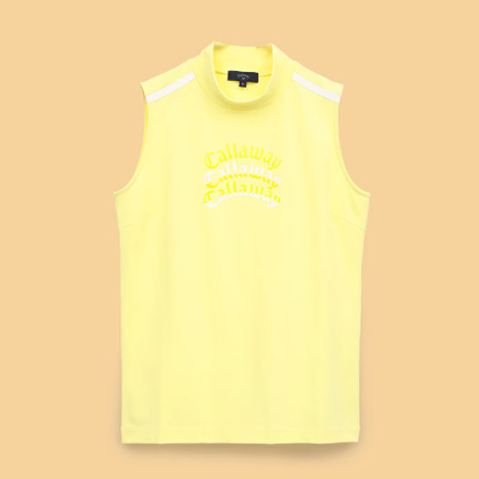 キャロウェイ ゴルフウェア 半袖シャツ モックネックノースリーブ