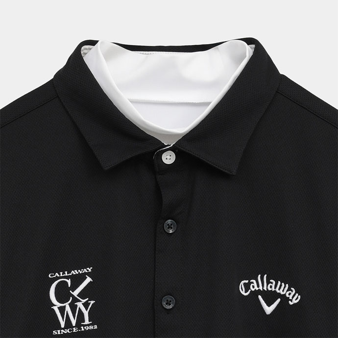 メンズ キャロウェイ ゴルフウェア 長袖シャツ セットシャツ（インナー
