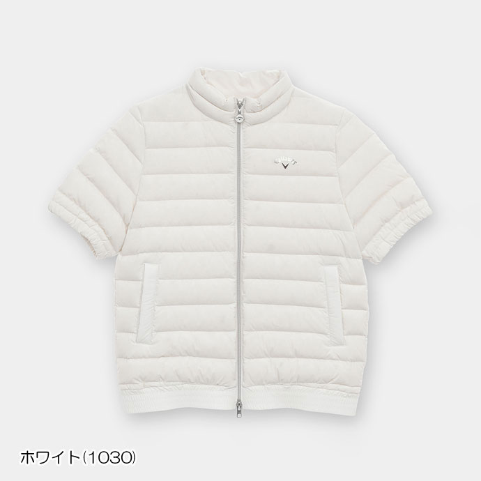 レディース キャロウェイ ゴルフウェア アウター 半袖フルジップダウン