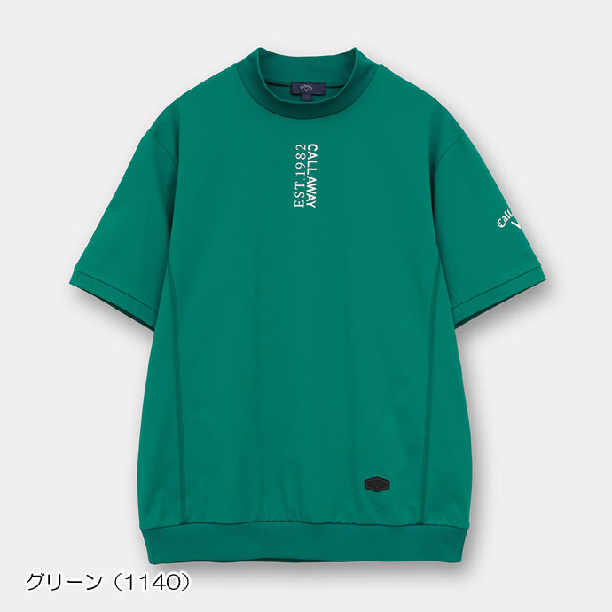 メンズ キャロウェイ -3℃裏クールリラックス半袖モックネック