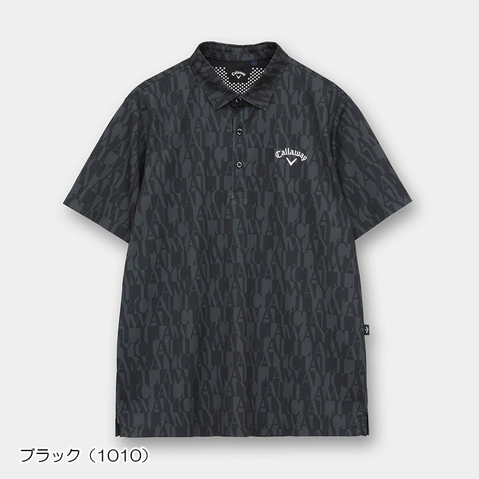 メンズ キャロウェイ ミニカノコロゴ総柄半袖シャツ C26134110 男性用