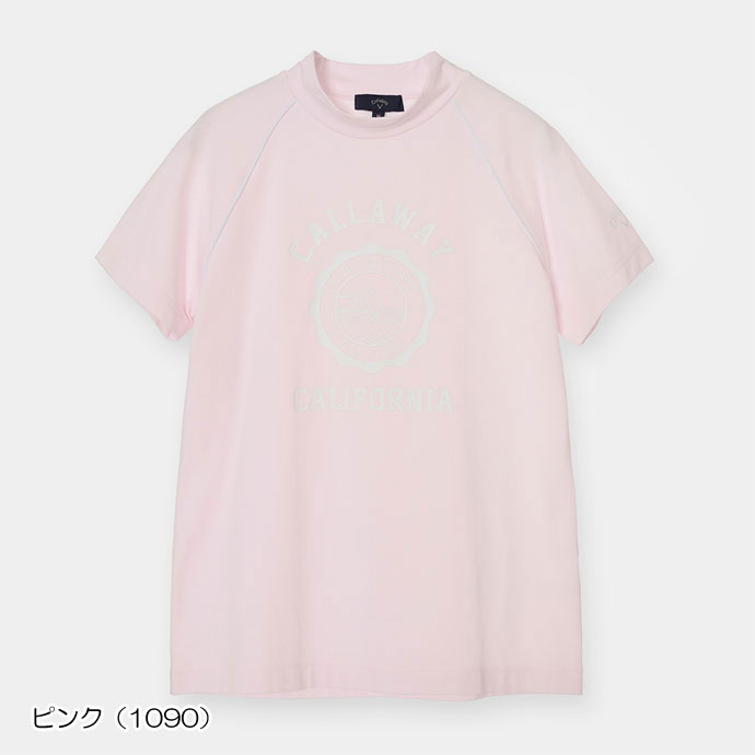 レディース キャロウェイ コットンストレッチ半袖モックネックシャツ