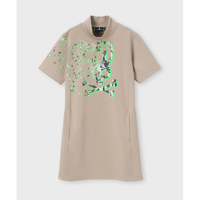 サイコバニー ロゴ迷彩スウェットワンピースショートスリーブ GFW045