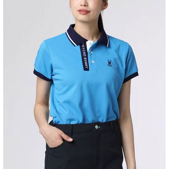 サイコバニー ゴルフウェア 半袖シャツ ドライミックスポロシャツ