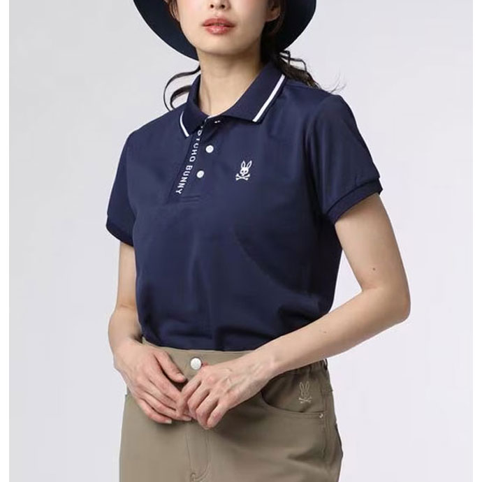 サイコバニー ゴルフウェア 半袖シャツ ドライミックスポロシャツ