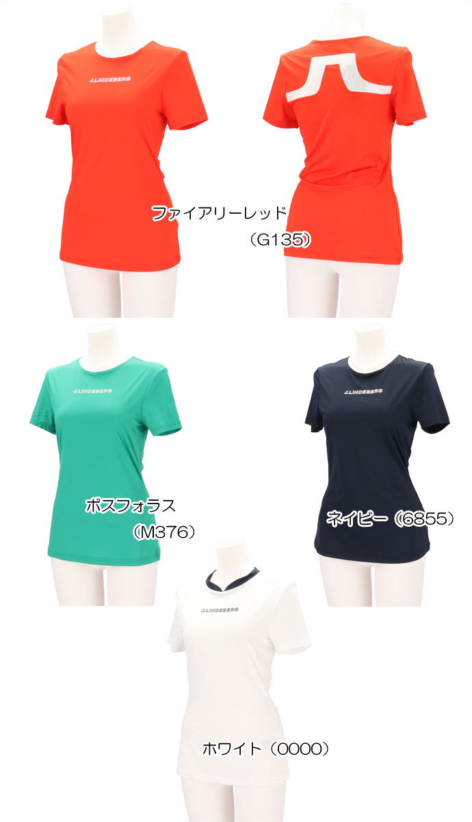 レディース Jリンドバーグ ゴルフウェア 半袖シャツ Mejaトップ