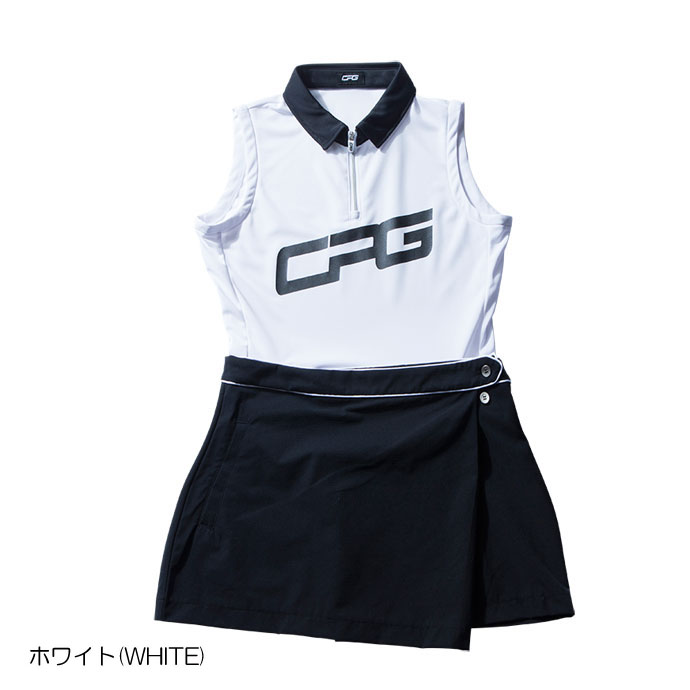 CPG ゴルフウェア　レディース　ワンピース　新品未使用 レディース CPG ゴルフウェア ワンピース バイカラーワンピース