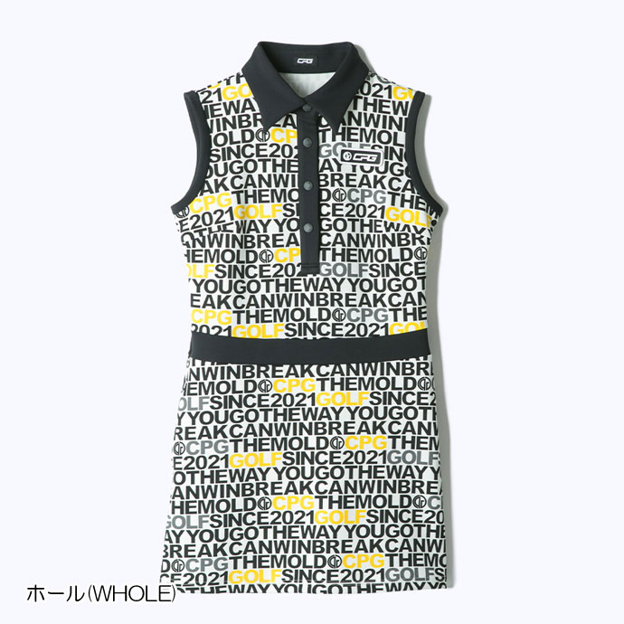 レディース CPG ゴルフウェア ワンピース ノースリーブストレッチ