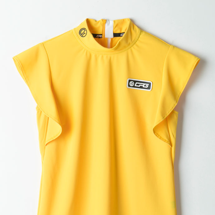 レディース CPG ゴルフウェア 半袖シャツ シルエットフリルシャツ