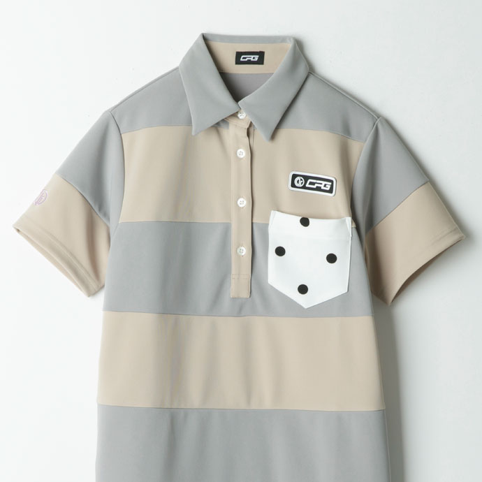 レディース CPG ゴルフウェア ワンピース BIGボーダーワンピース