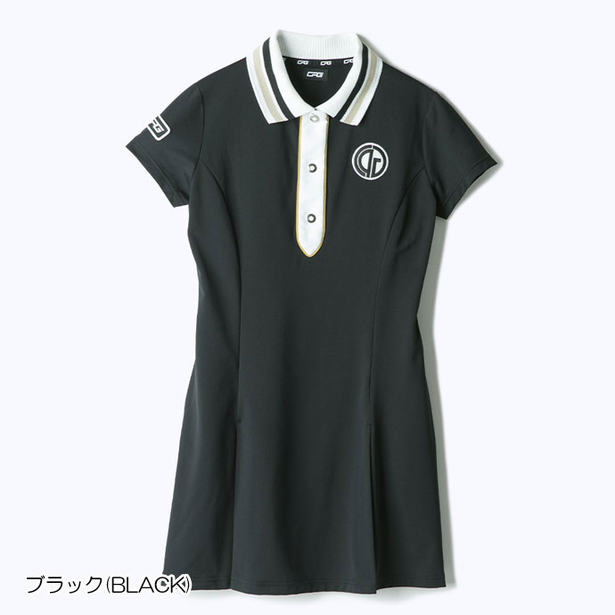 レディース CPG ゴルフウェア ワンピース リブポロワンピース