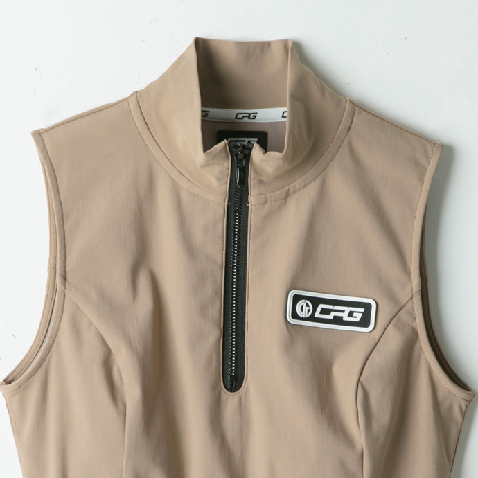 レディース CPG ゴルフウェア 半袖シャツ ハイネッククロップド