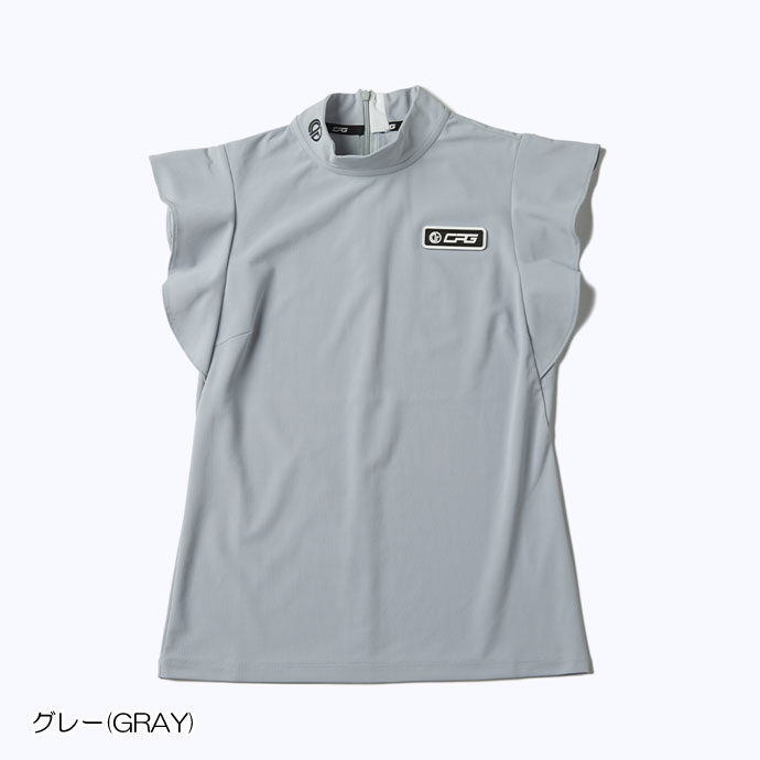 レディース CPG ゴルフウェア 半袖シャツ シルエットフリルシャツ