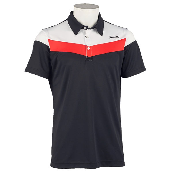 ★スリクソン★LLサイズ レッド メンズ ゴルフ 半袖シャツ RGMLJA17 新品 スリクソン（カラーレッド）（シャツ・ポロシャツ｜メンズ