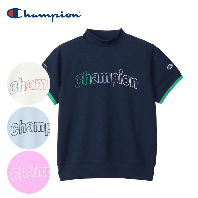 レディース チャンピオン ゴルフウェア 半袖シャツ MOCK NECK