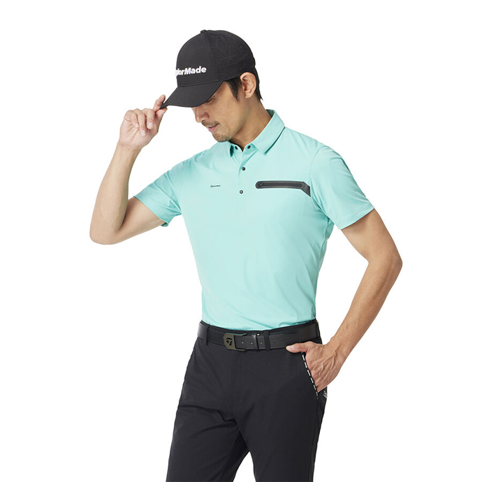 メンズ テーラーメイド ゴルフウェア 半袖シャツ ラインドS/Sポロ