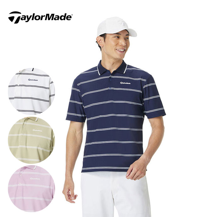 メンズ テーラーメイド ボーダーS/Sポロ TL754 男性用 春 夏 26SS