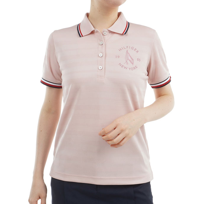 【サイズ L☆極美品】トミーフィルフィガー　ポロシャツ　ゴルフ　レディース　白 TOMMY HILFIGER GOLF トミーヒルフィガー 半袖ポロシャツ 白 総
