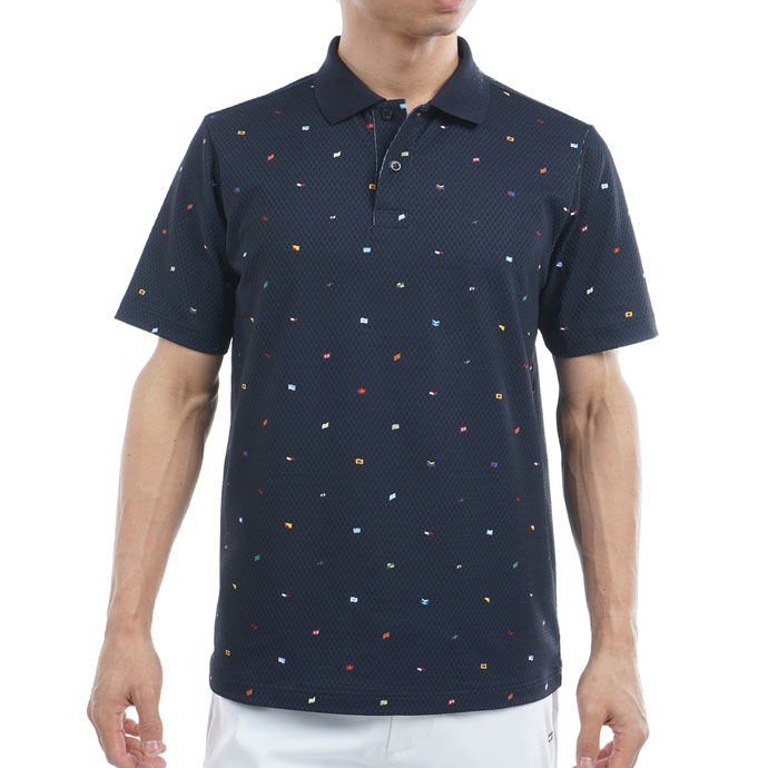 メンズ トミーヒルフィガー ゴルフウェア 半袖シャツ マルチ