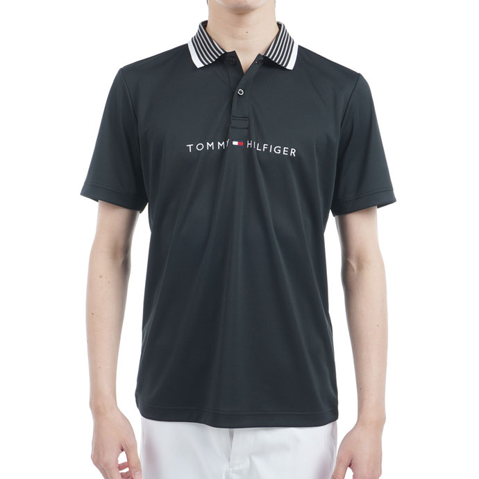 TOMY ゴルフ ポロシャツ ネイビー TOMMY HILFIGER(トミーヒルフィガー) ポロシャツ ネイビー メンズ L