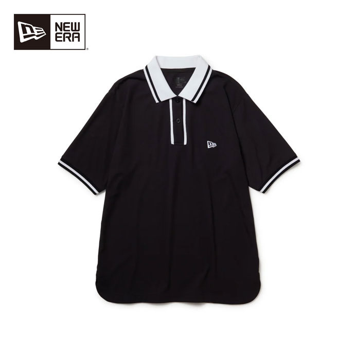レディース ニューエラ ゴルフウェア 半袖シャツ LINE POLO BLK