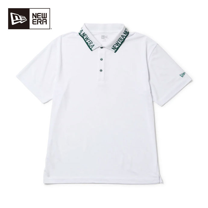 メンズ ニューエラ ゴルフウェア 半袖シャツ SS COLLAR LOGO PL