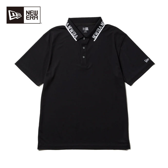 メンズ ニューエラ ゴルフウェア 半袖シャツ SS COLLAR LOGO PL