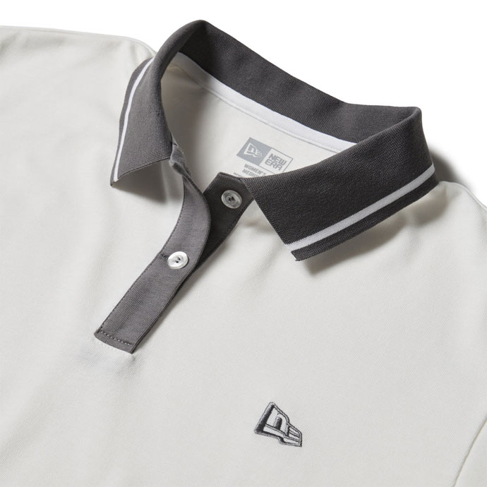 ゴルフウェア ニューエラ GFW SS STRIPE COLLAR POLO WHI 14859855 春