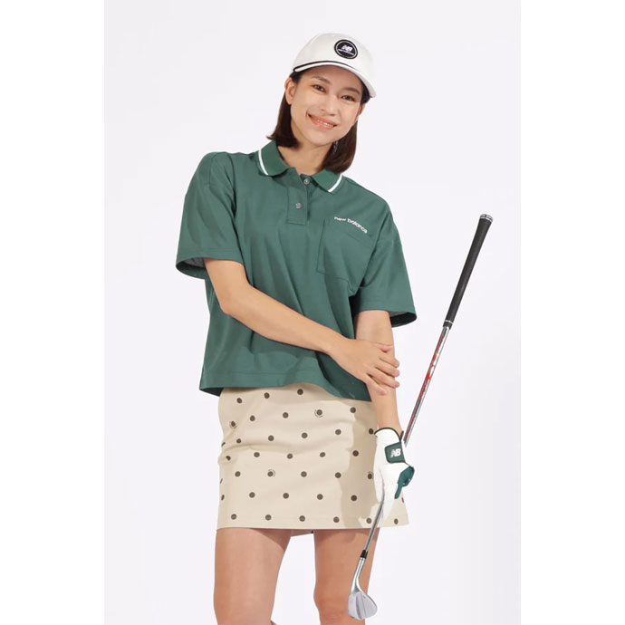 ニューバランス ゴルフ 上下セット セットアップ 半袖 ポロシャツ 黄