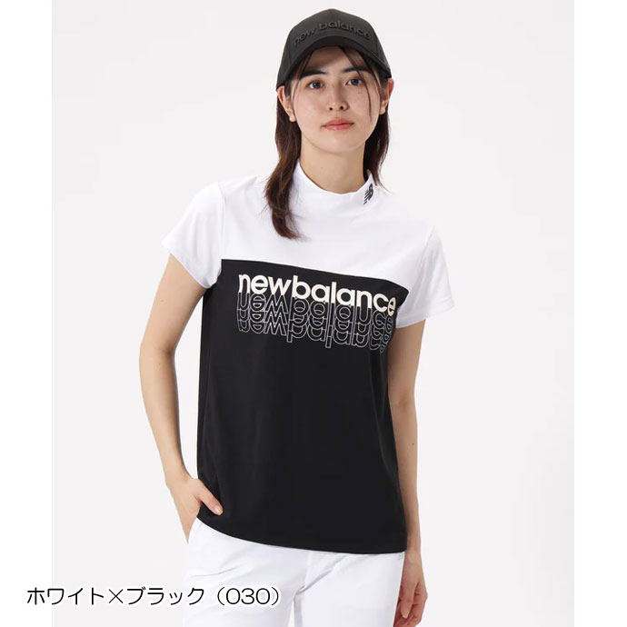 ゴルフウェア ニューバランス ピン仮ワッフル 半袖モックネックプル