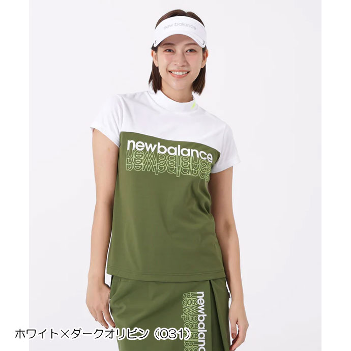 ゴルフウェア ニューバランス ピン仮ワッフル 半袖モックネックプル