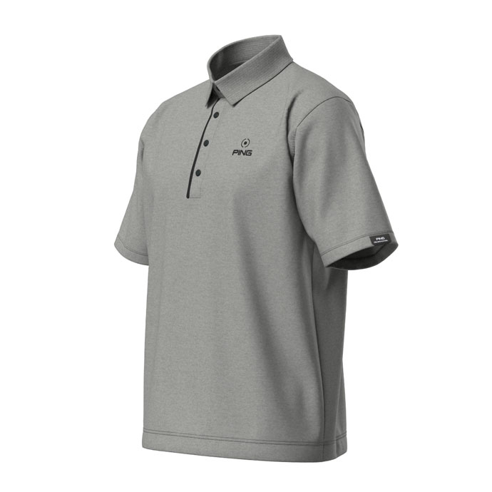 メンズ ピン ゴルフウェア 半袖シャツ 半袖ニットポロシャツ